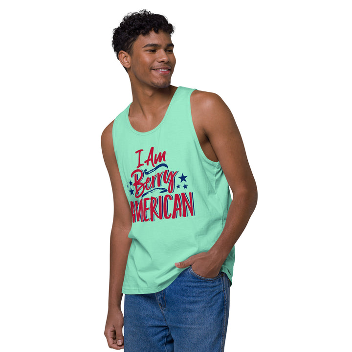 I AM BERRY AMERICAN MEN’S PREMIUM TANK TOP