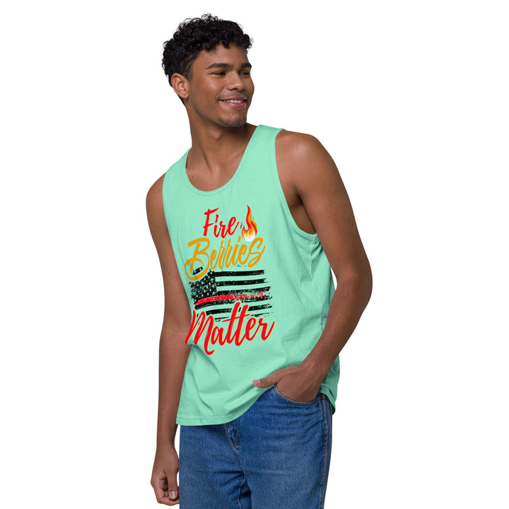 FIRE BERRIES MATTER MEN’S PREMIUM TANK TOP