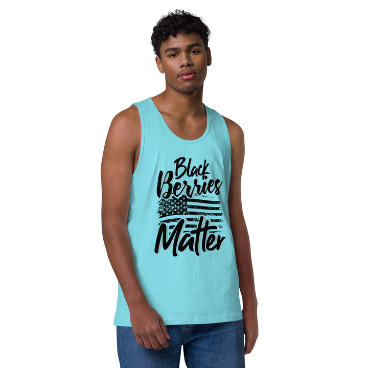 BLACK BERRIES MATTER MEN’S PREMIUM TANK TOP