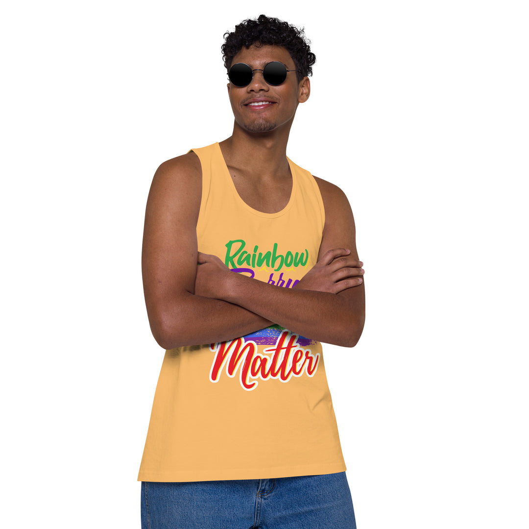 RAINBOW BERRY MATTER MEN’S PREMIUM TANK TOP