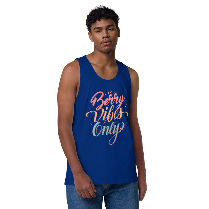 BERRY VIBES ONLY MEN’S PREMIUM TANK TOP