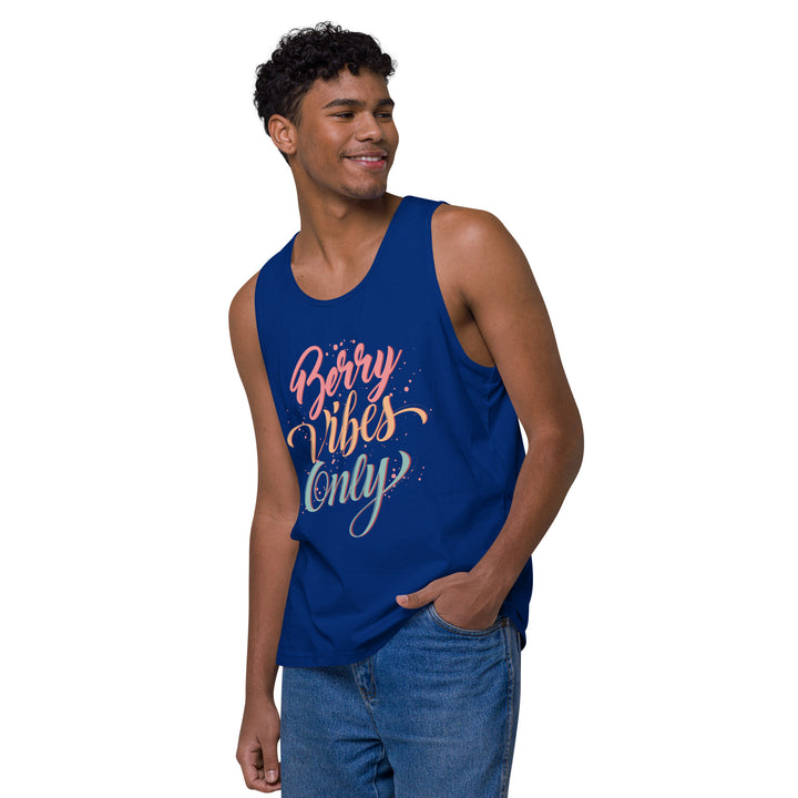 BERRY VIBES ONLY MEN’S PREMIUM TANK TOP