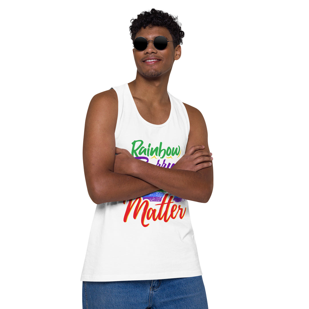 RAINBOW BERRY MATTER MEN’S PREMIUM TANK TOP