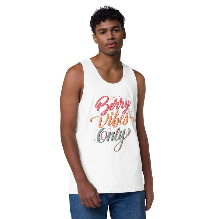 BERRY VIBES ONLY MEN’S PREMIUM TANK TOP