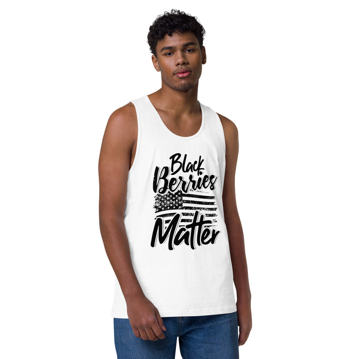 BLACK BERRIES MATTER MEN’S PREMIUM TANK TOP