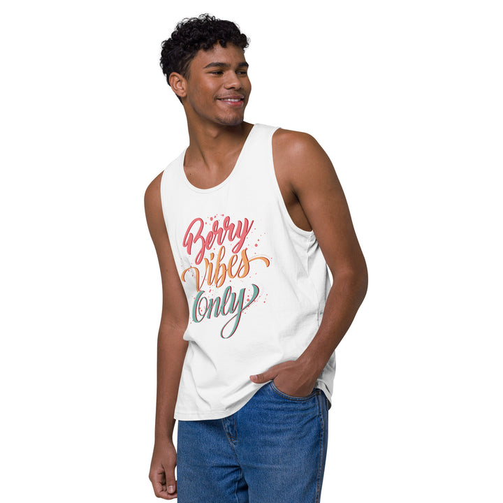 BERRY VIBES ONLY MEN’S PREMIUM TANK TOP