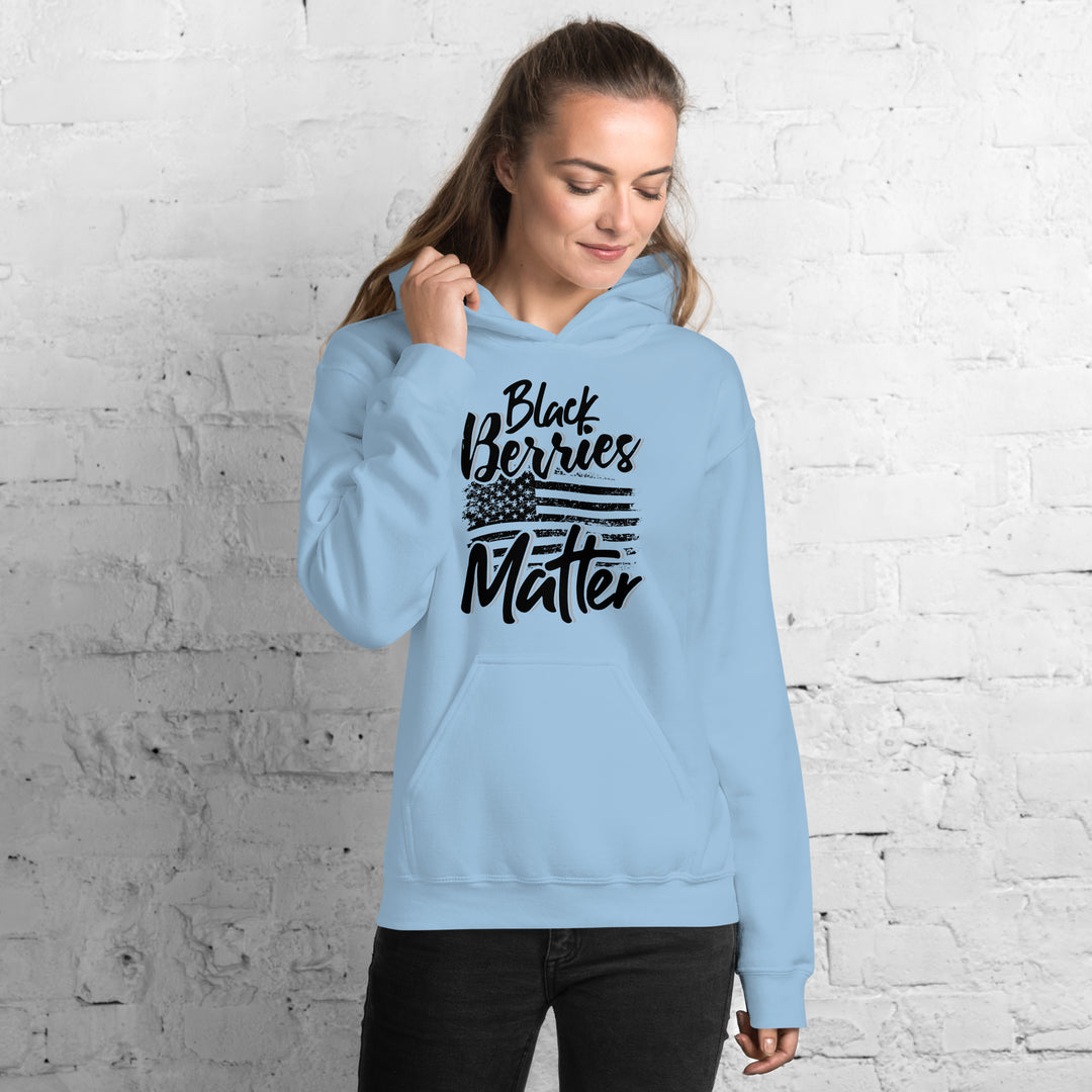 BLACK BERRIES MATTER HOODIE