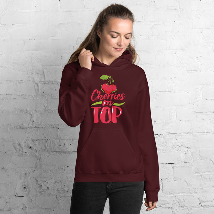 CHERRIES ON TOP HOODIE