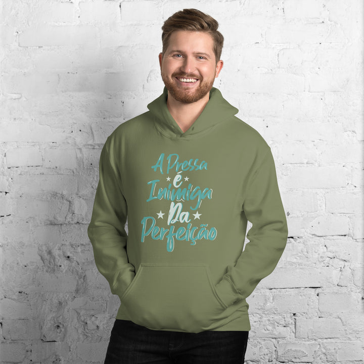 A pressa é inimiga da perfeição Hoodie