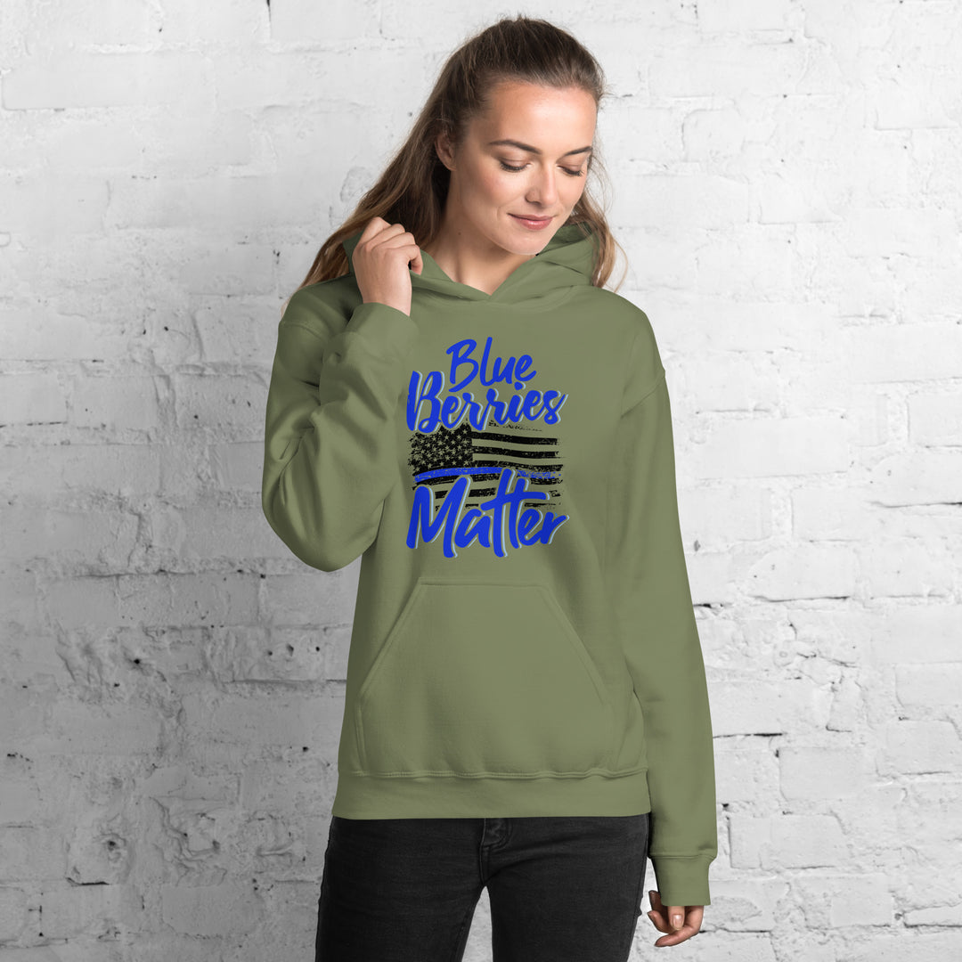 BLUE BERRIES MATTER HOODIE