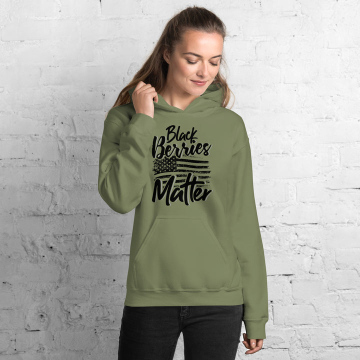 BLACK BERRIES MATTER HOODIE