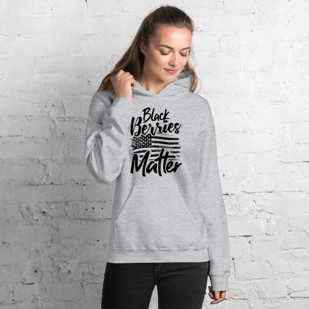 BLACK BERRIES MATTER HOODIE