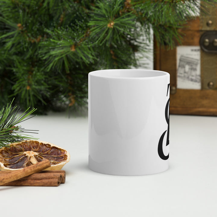 TLS White glossy mug