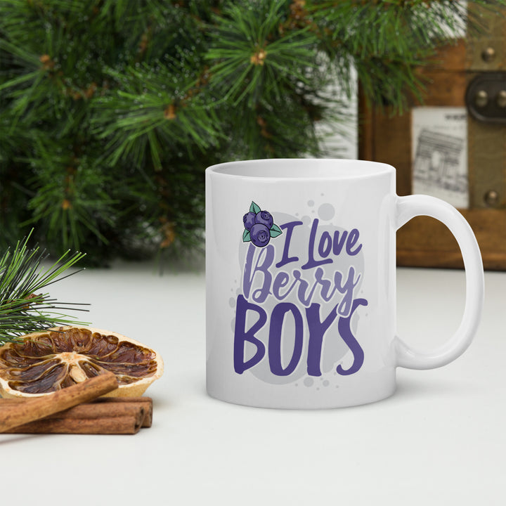 I LOVE BERRY BOYS WHITE GLOSSY MUG