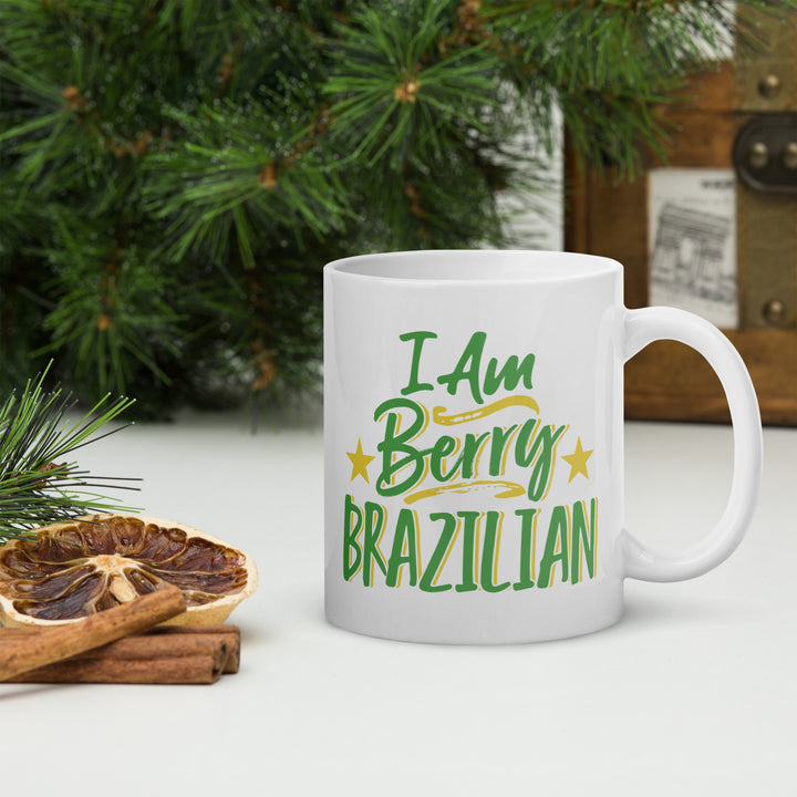 I AM BERRY BRAZILIAN WHITE GLOSSY MUG