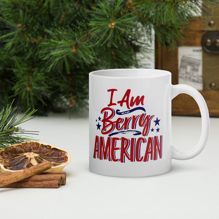 I AM BERRY AMERICAN WHITE GLOSSY MUG