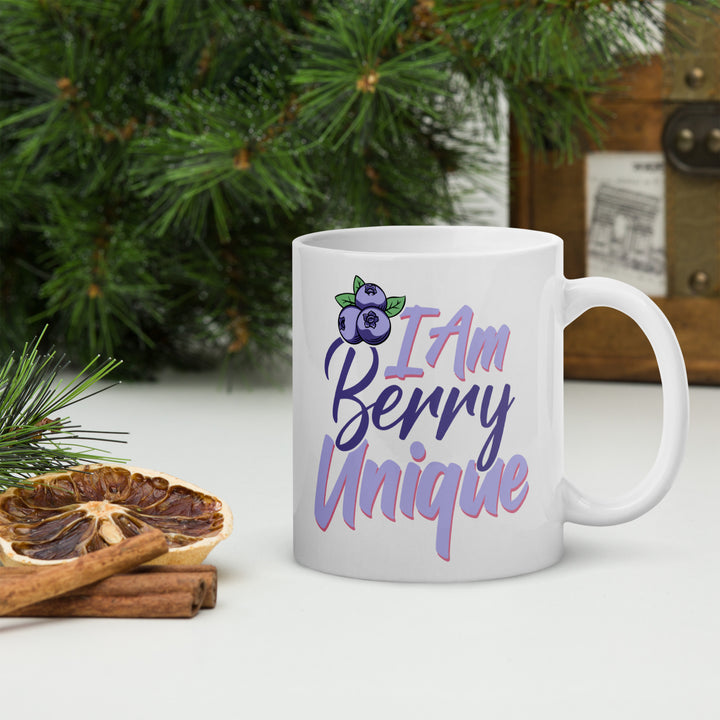 I AM BERRY UNIQUE WHITE GLOSSY MUG