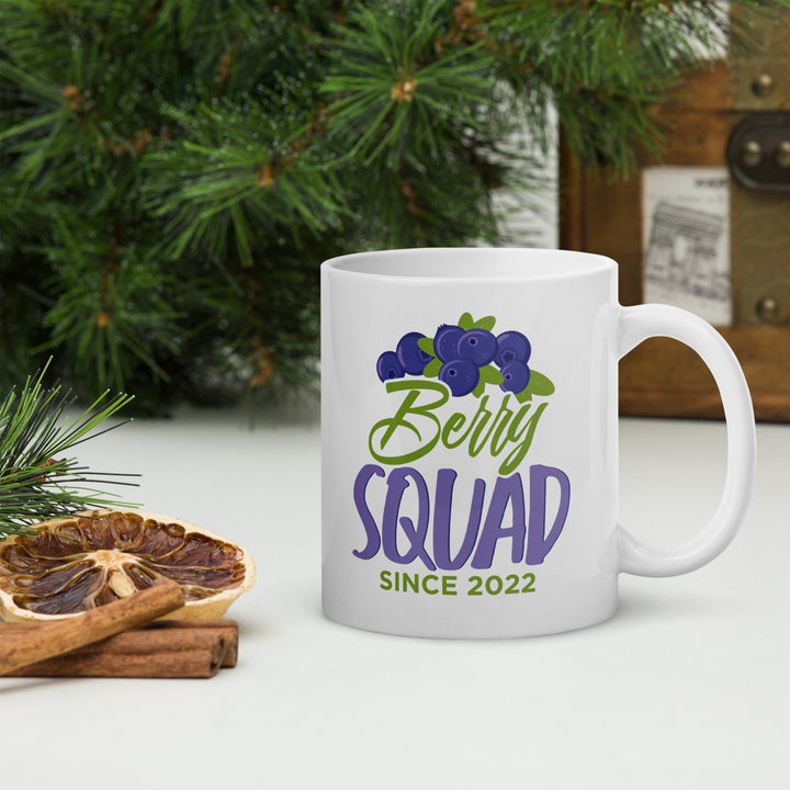 BERRY SQUAD WHITE GLOSSY MUG