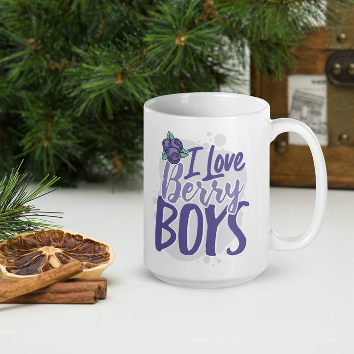 I LOVE BERRY BOYS WHITE GLOSSY MUG