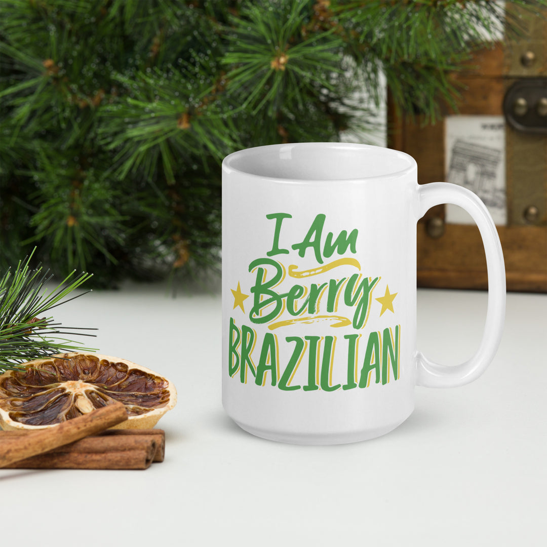 I AM BERRY BRAZILIAN WHITE GLOSSY MUG