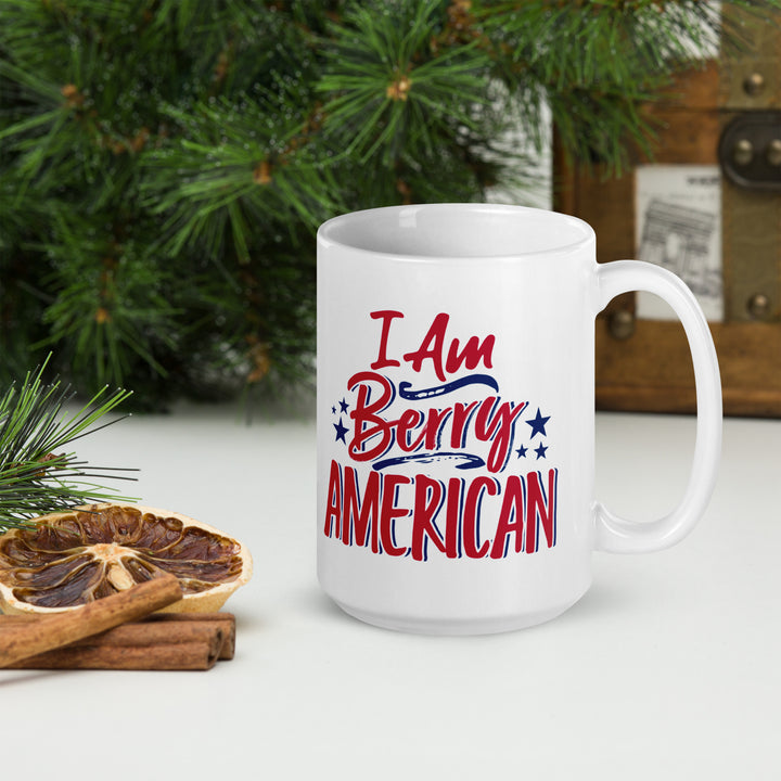 I AM BERRY AMERICAN WHITE GLOSSY MUG