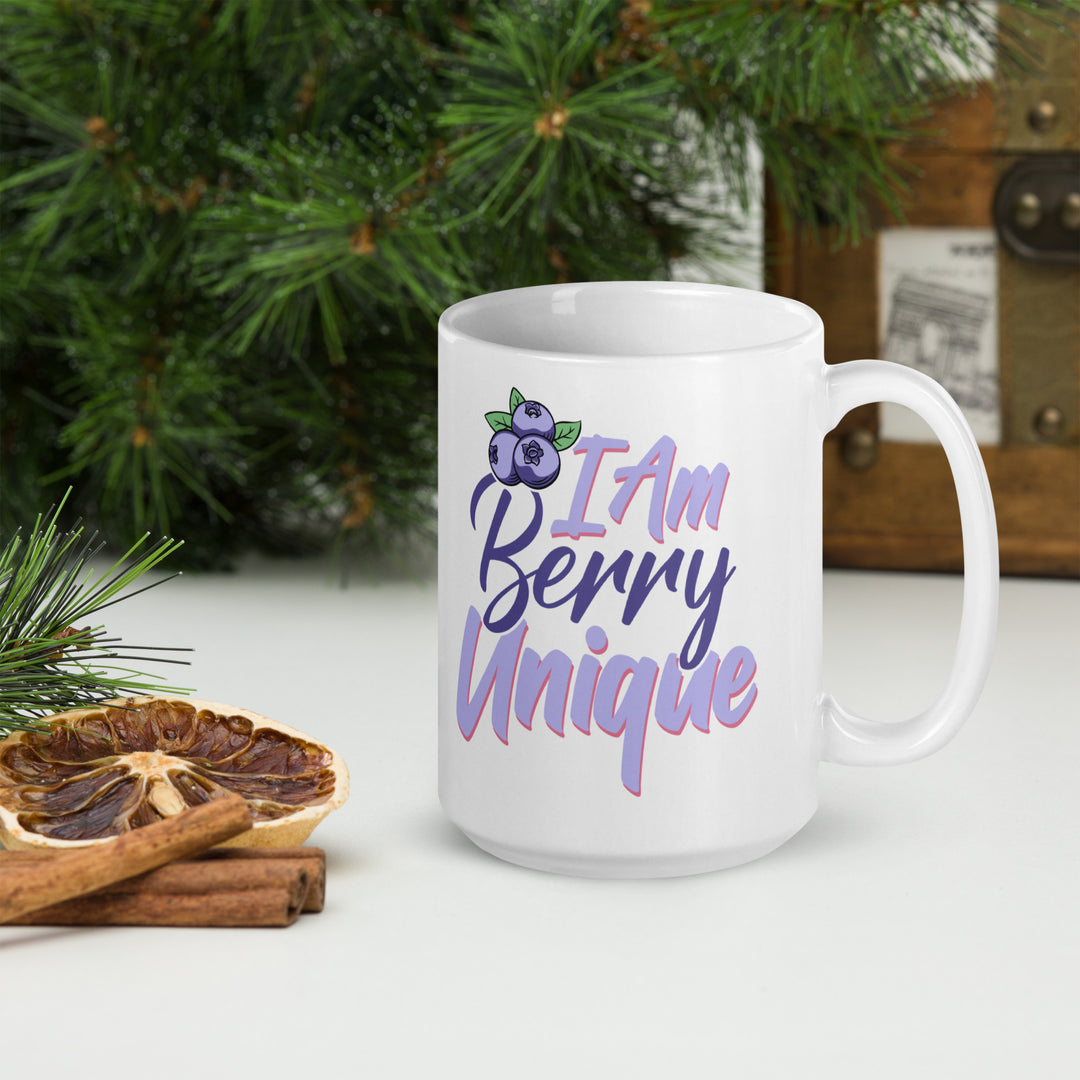 I AM BERRY UNIQUE WHITE GLOSSY MUG