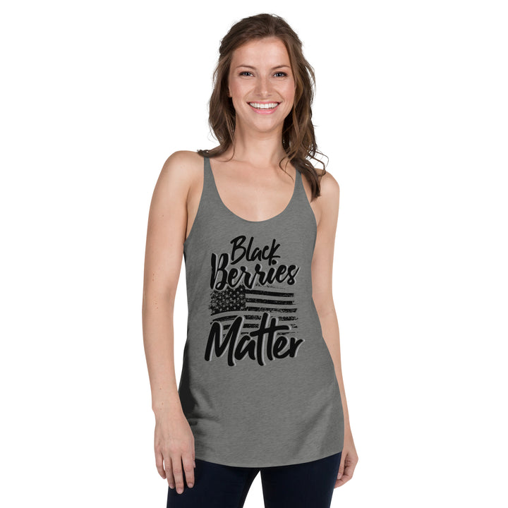 BLACK BERRIES MATTER TANK