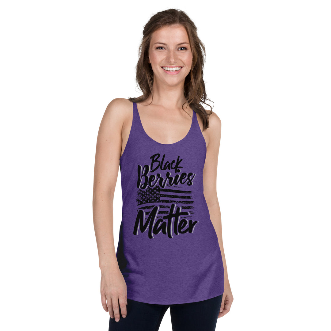 BLACK BERRIES MATTER TANK