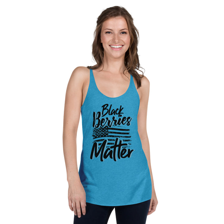 BLACK BERRIES MATTER TANK