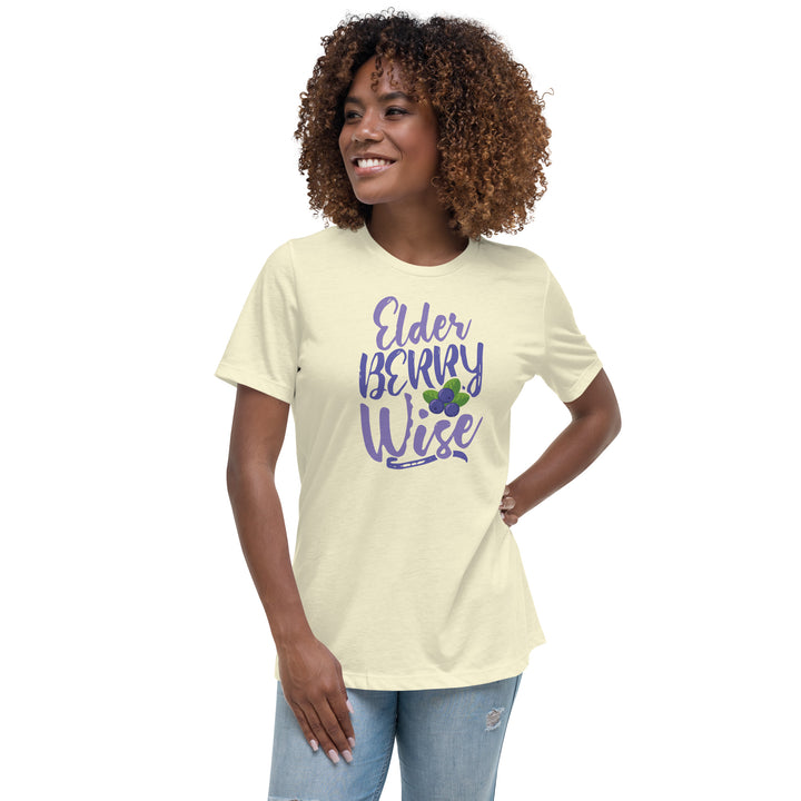 ELDER BERRY WISE WOMEN'S RELAXED T-SHIRT