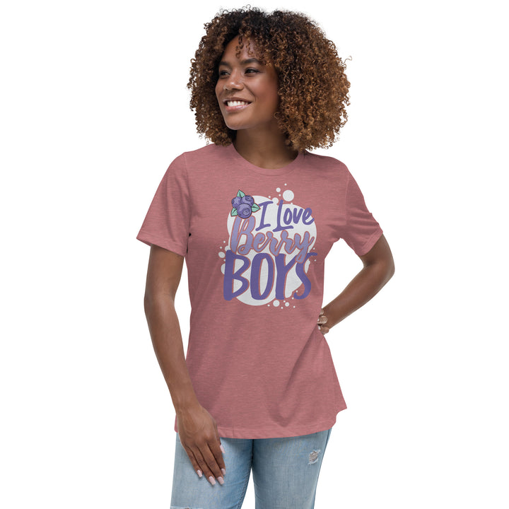 I LOVE BERRY BOYS WOMEN'S RELAXED T-SHIRT