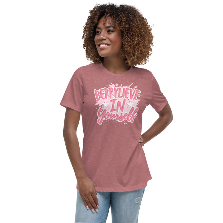 BERRYLIEVE IN YOURSELF WOMEN'S RELAXED T-SHIRT