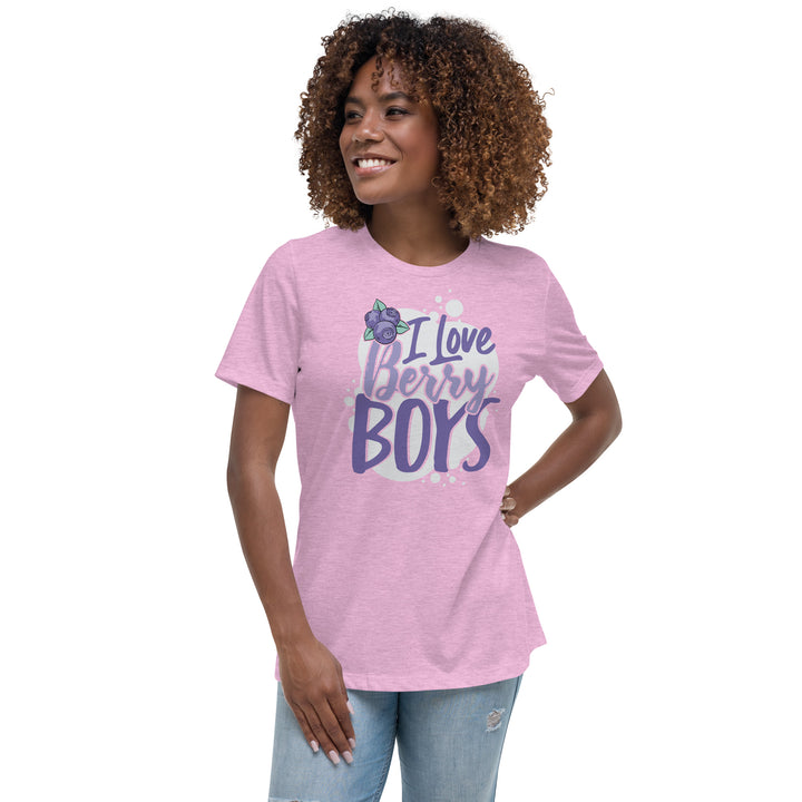 I LOVE BERRY BOYS WOMEN'S RELAXED T-SHIRT