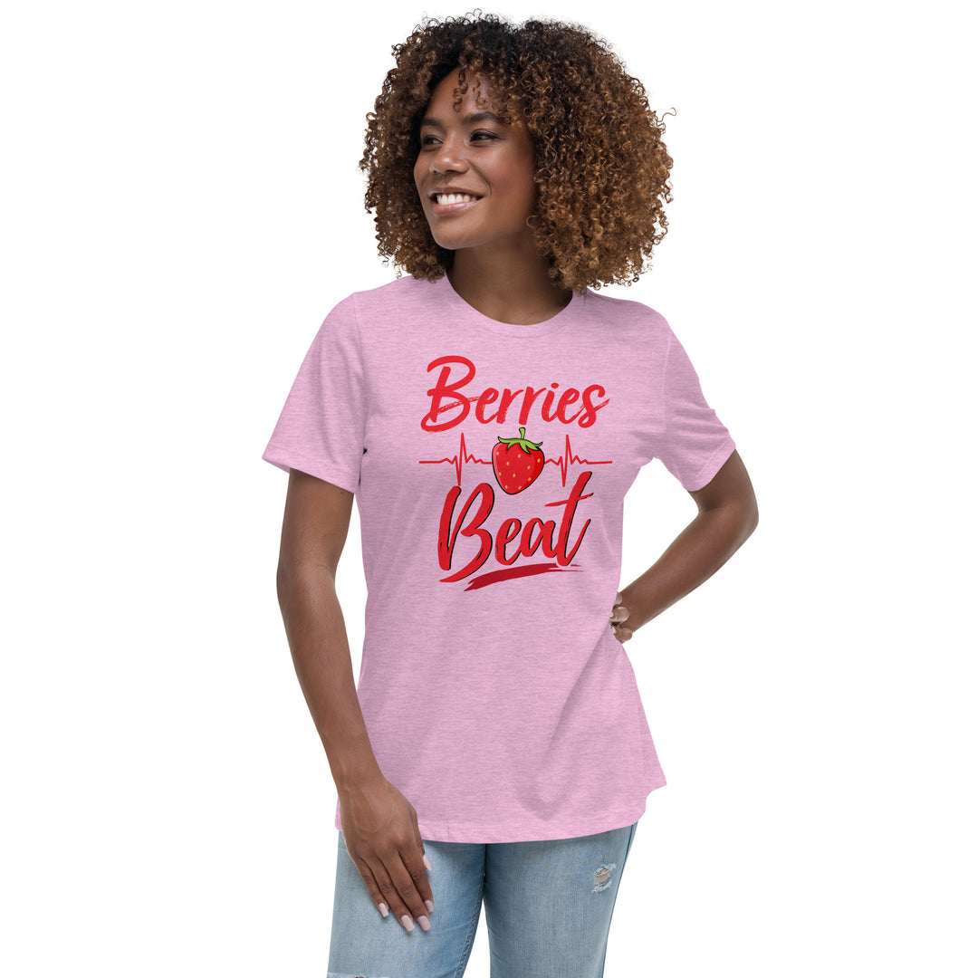 BERRY HEART BEAT WOMEN'S RELAXED T-SHIRT