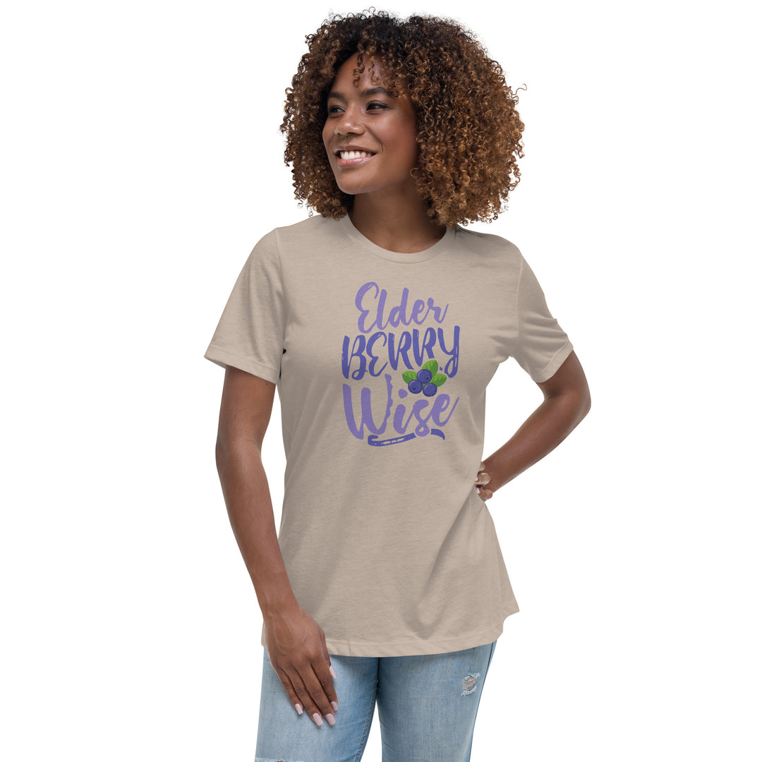 ELDER BERRY WISE WOMEN'S RELAXED T-SHIRT