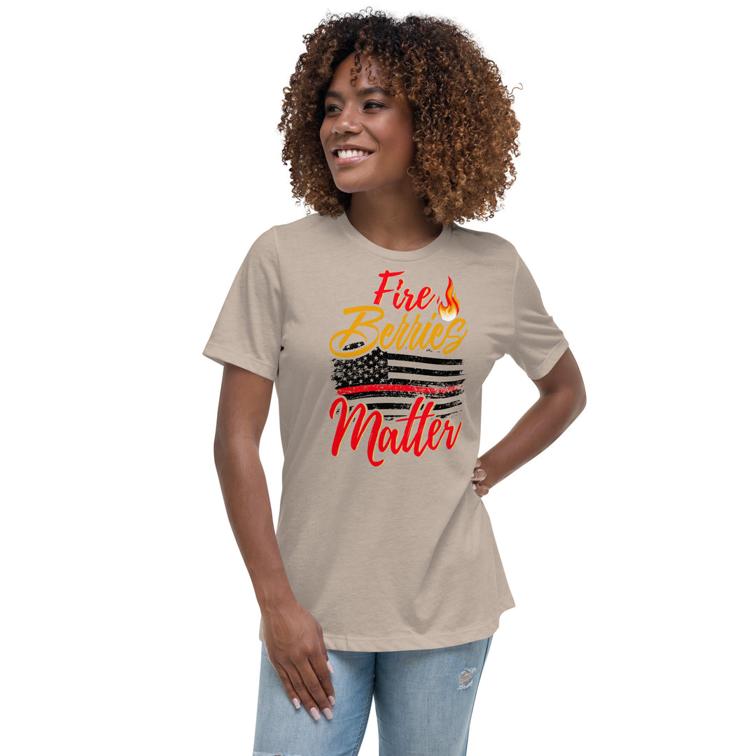 FIRE BERRIES MATTER WOMEN'S RELAXED T-SHIRT