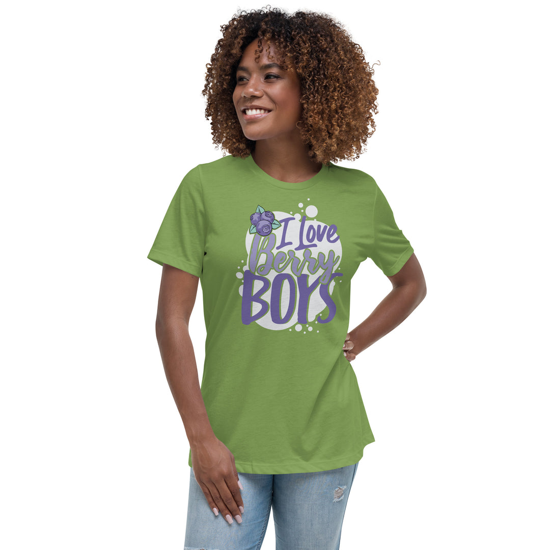 I LOVE BERRY BOYS WOMEN'S RELAXED T-SHIRT