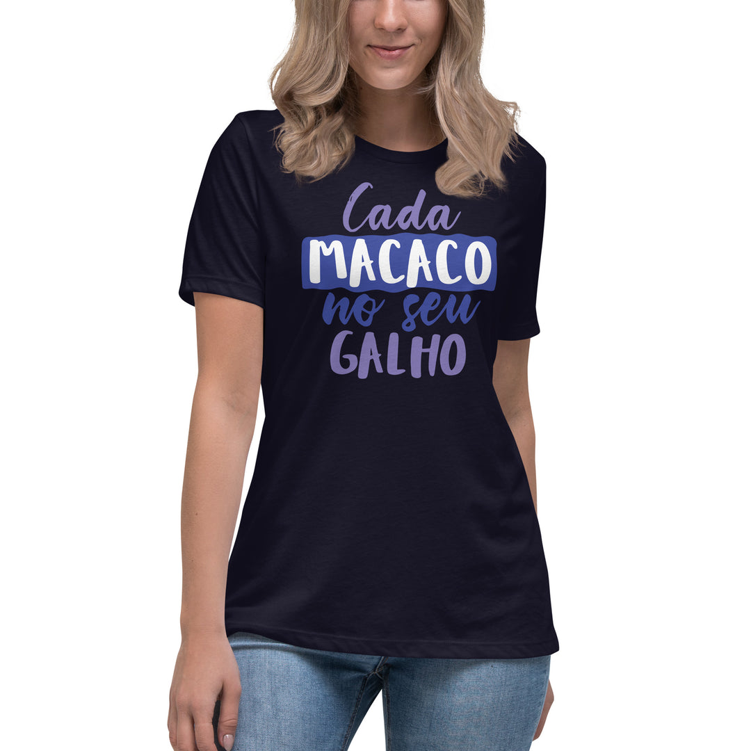 Casa macaco no seu galho Women's Relaxed T-Shirt