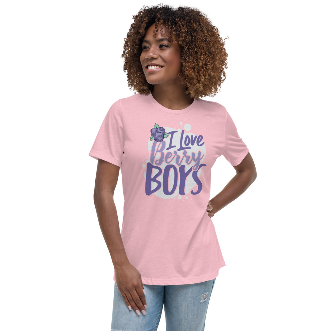 I LOVE BERRY BOYS WOMEN'S RELAXED T-SHIRT