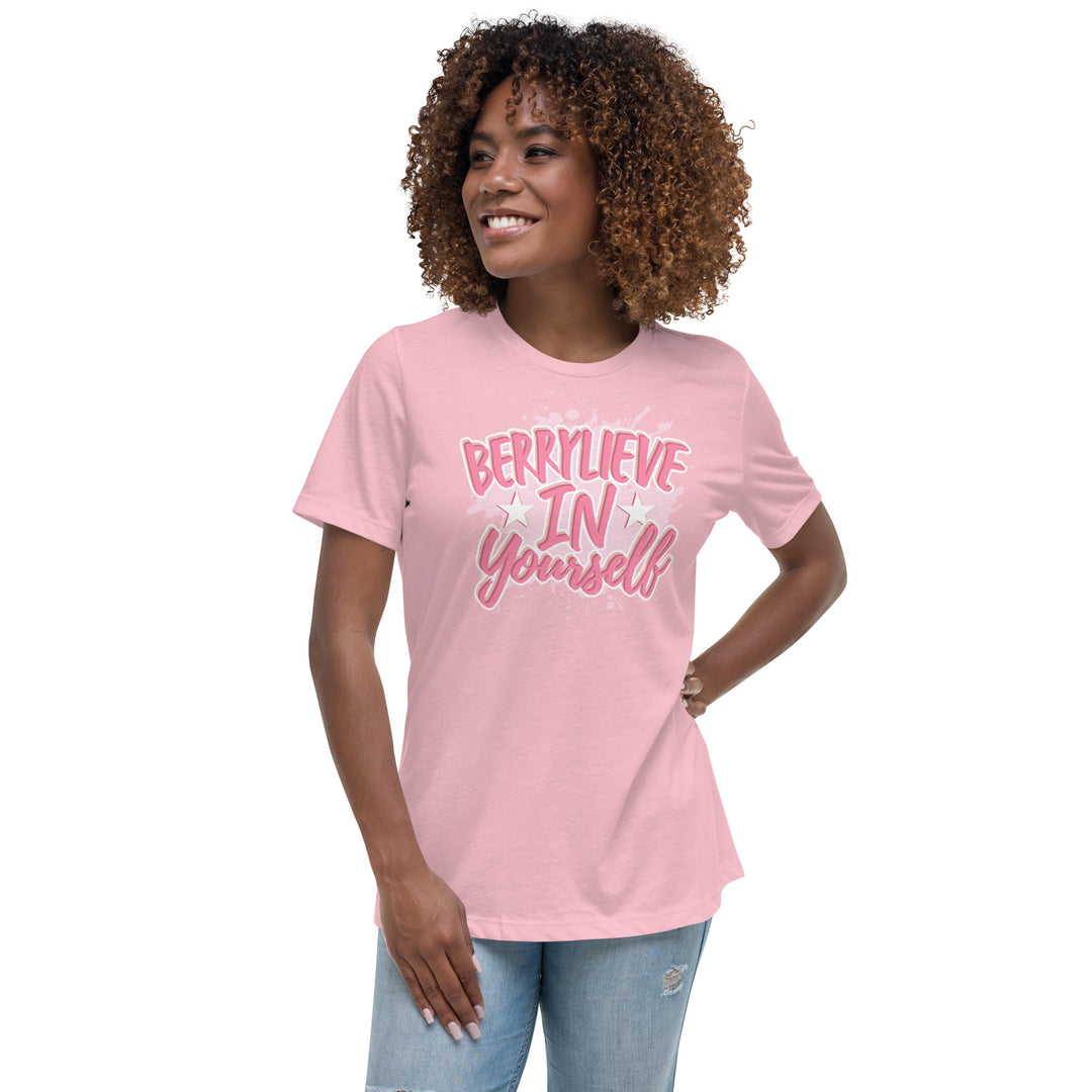 BERRYLIEVE IN YOURSELF WOMEN'S RELAXED T-SHIRT