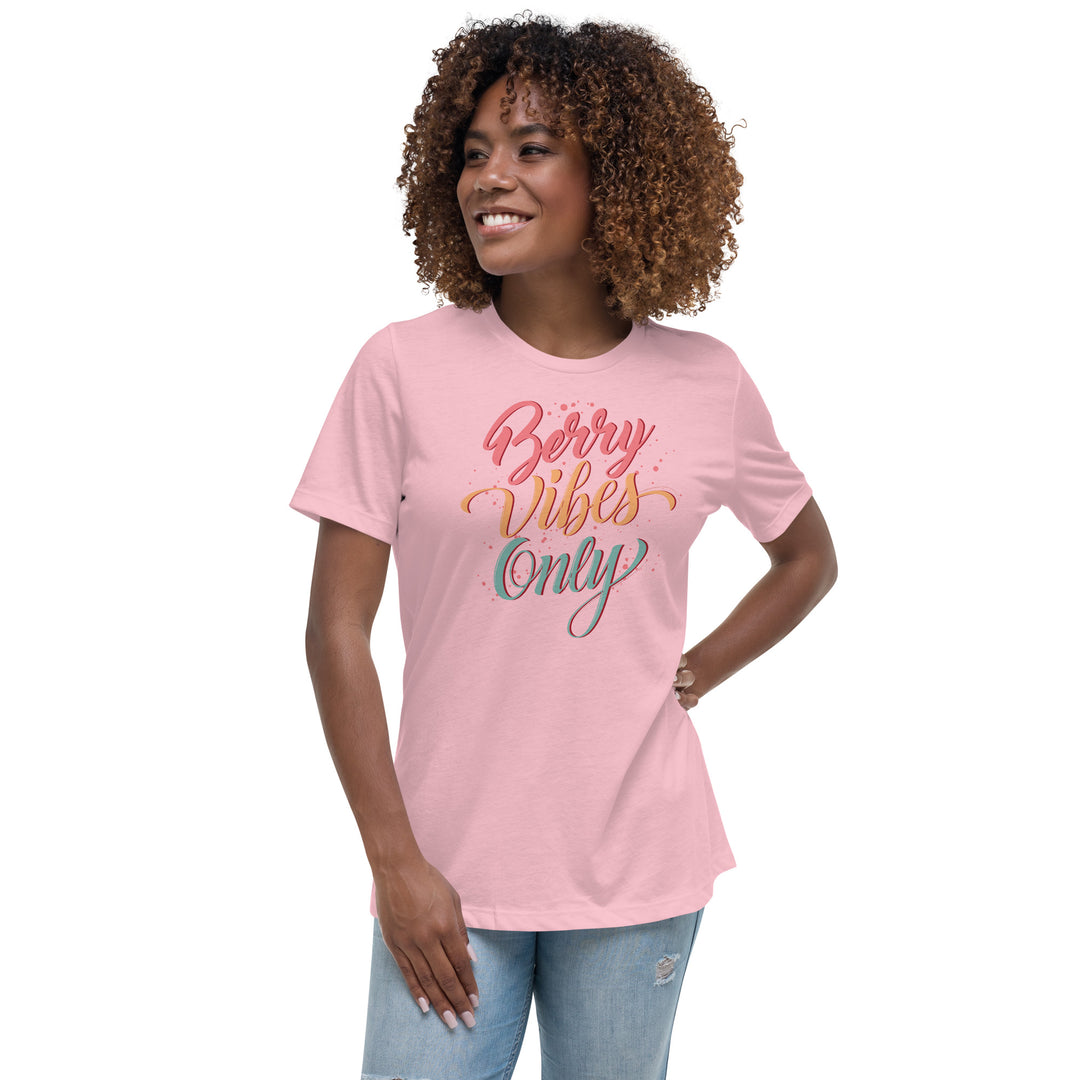 BERRY VIBES ONLY WOMEN'S RELAXED T-SHIRT