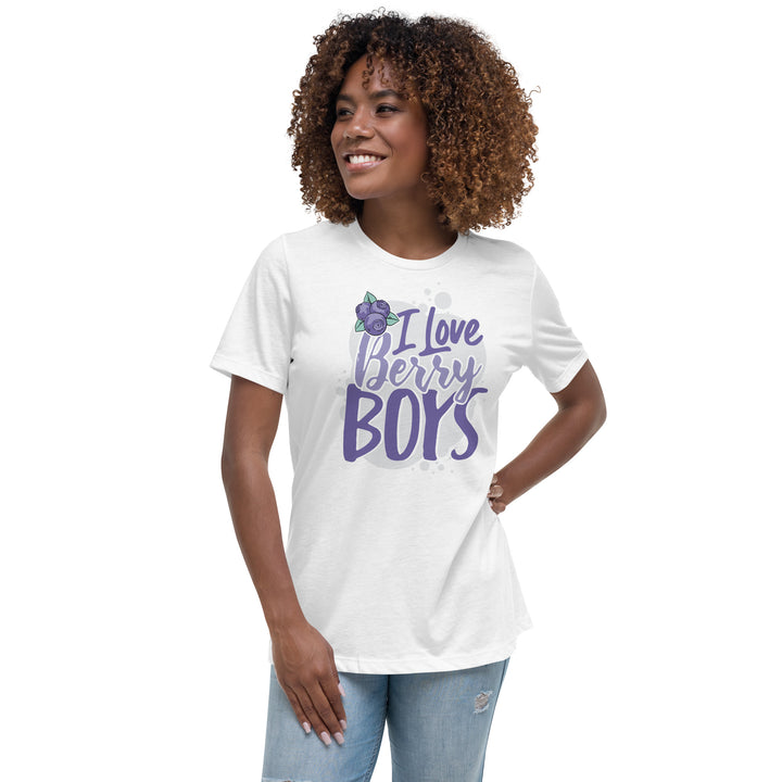 I LOVE BERRY BOYS WOMEN'S RELAXED T-SHIRT