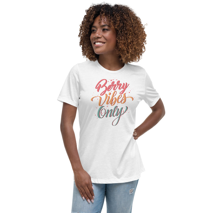 BERRY VIBES ONLY WOMEN'S RELAXED T-SHIRT