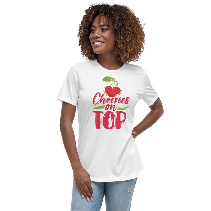 CHERRIES ON TOP WOMEN'S RELAXED T-SHIRT